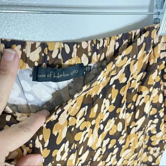 NWT House of Harlow 1960 x Revolve Leopard Culotte Wide Leg - Picture 3 of 7